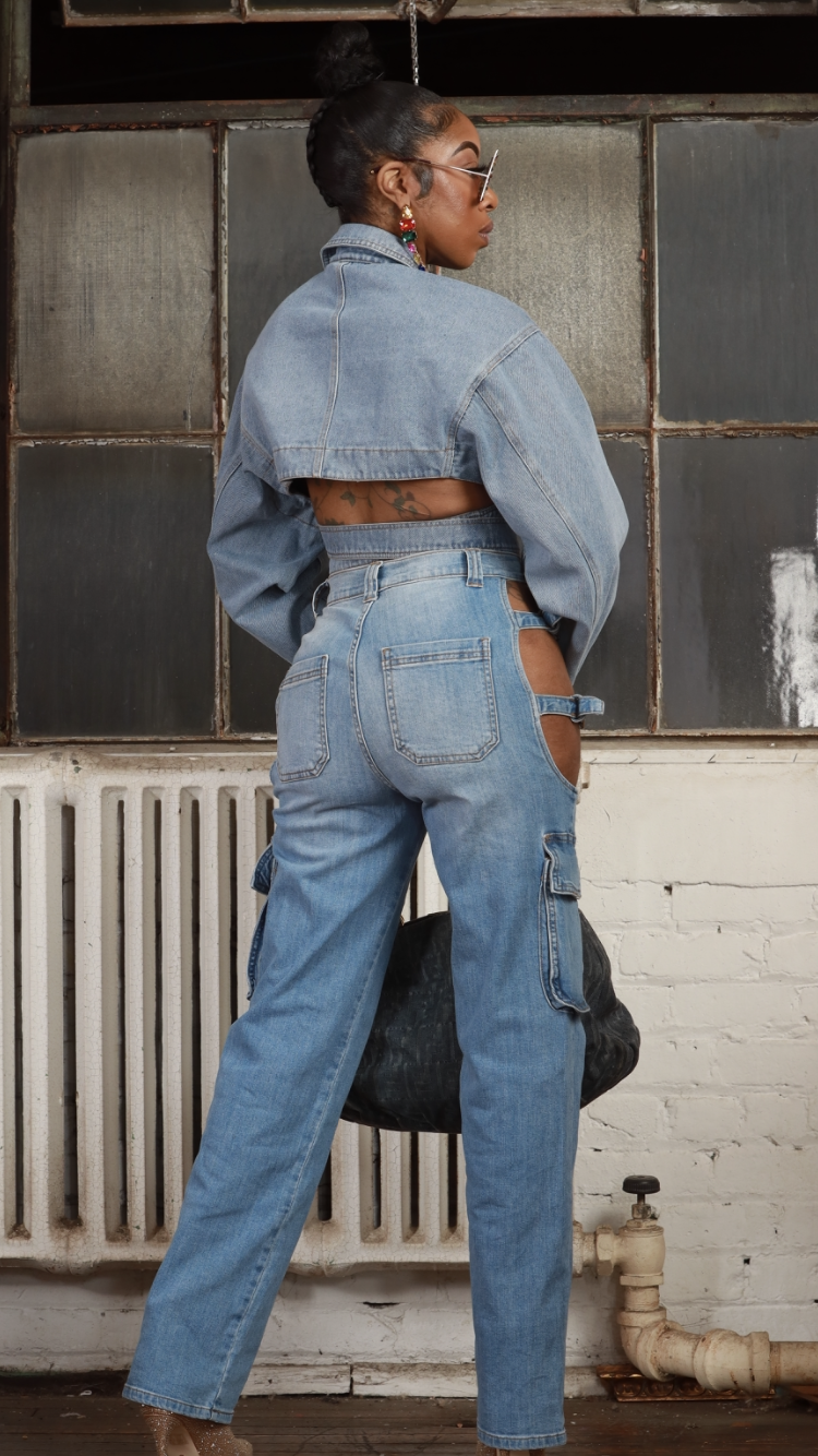 X-Amine Me Denim Top