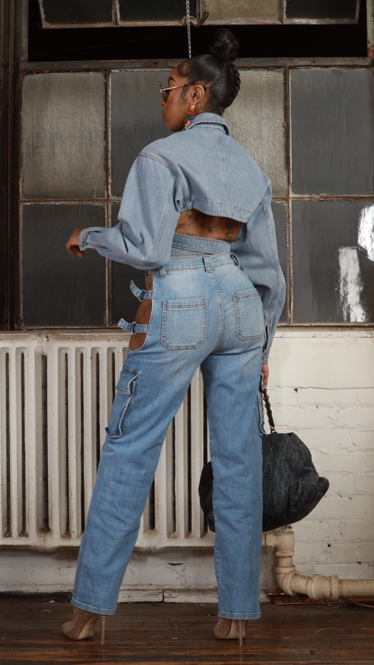 X-Amine Me Denim Top